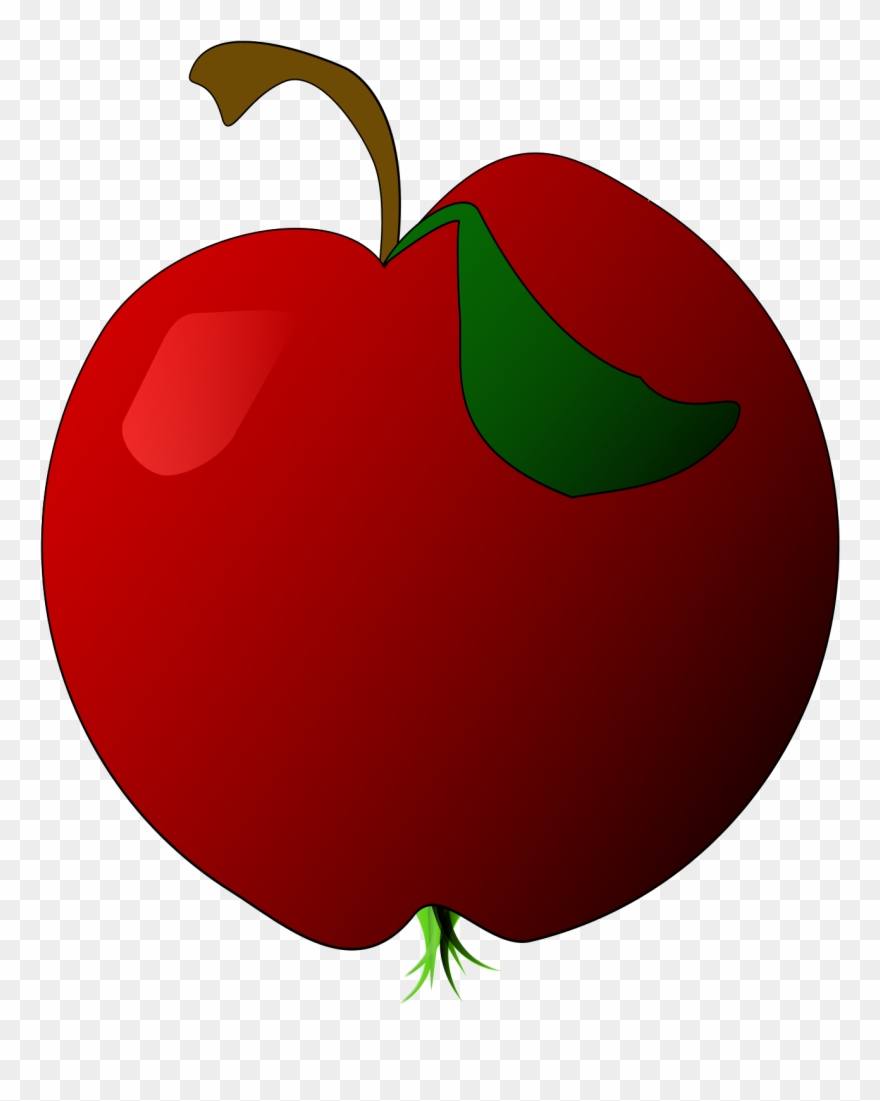 Illustration Of A Red Apple - Apple Clipart