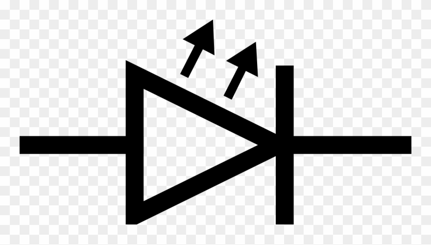 Component - - Light Emitting Diode Led Symbol Clipart