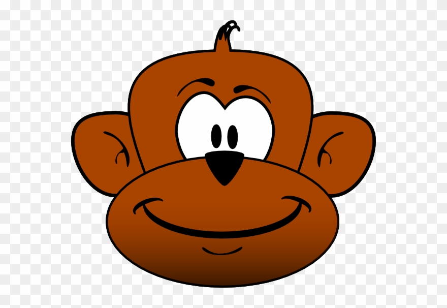 Monkey Head Cartoon Clipart
