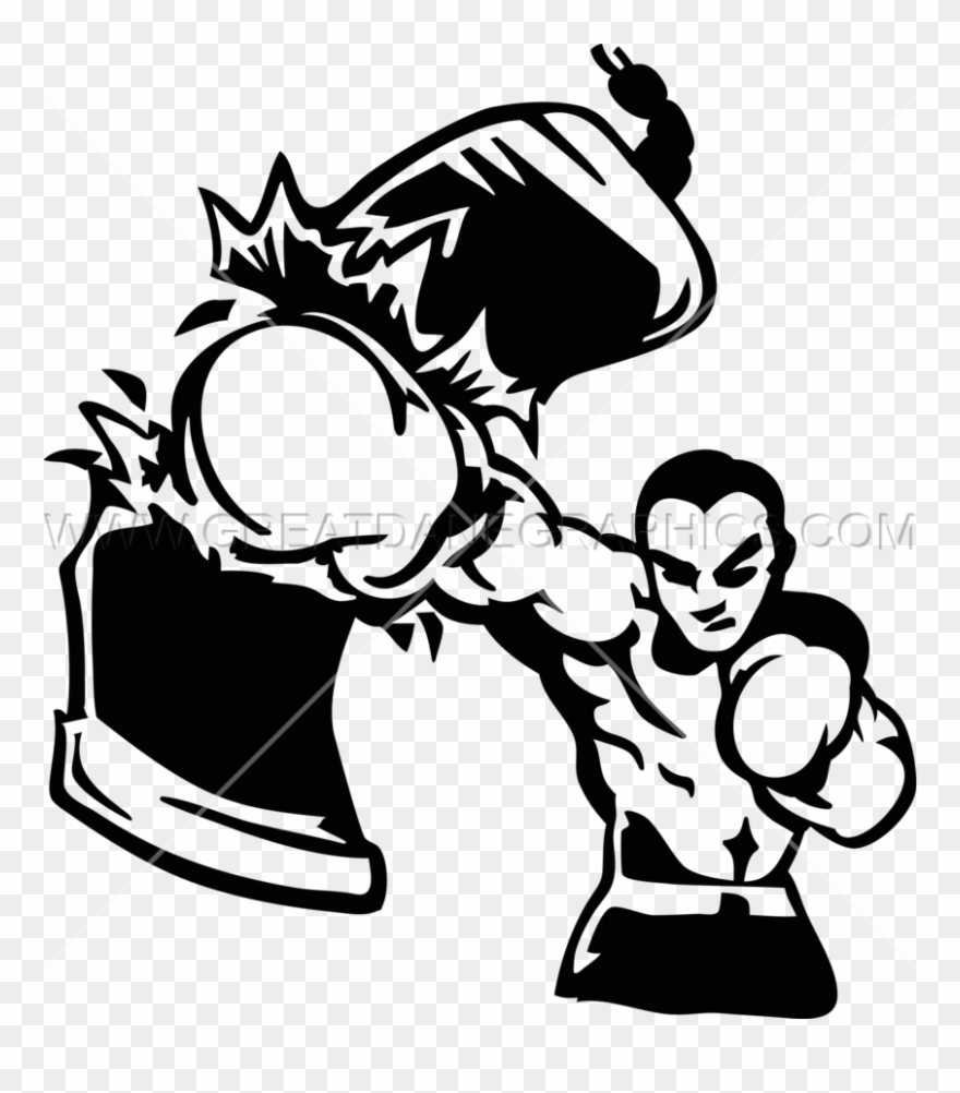 Image Punching Bag Production Ready - Cartoon Clipart