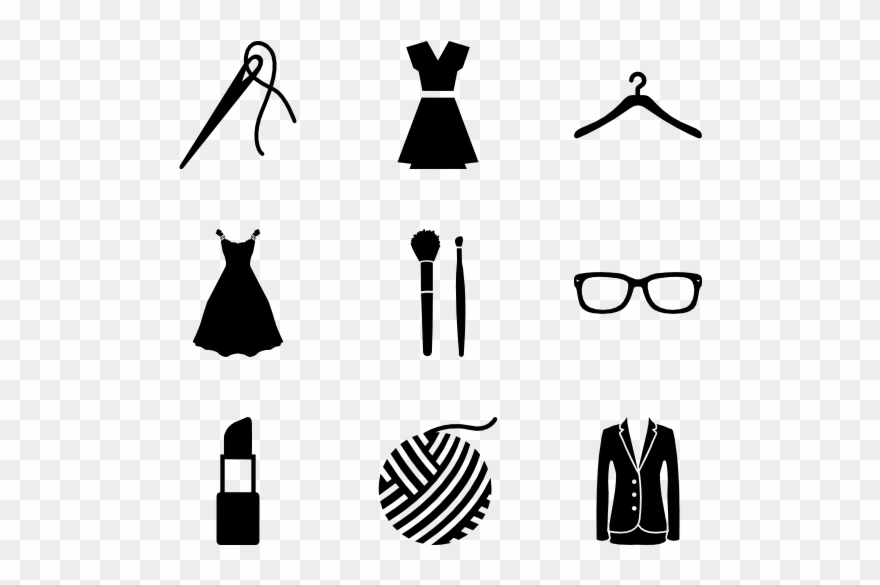 Clipart Library Stock Clothing Icon Packs - Fashion Icon Transparent Background - Png Download