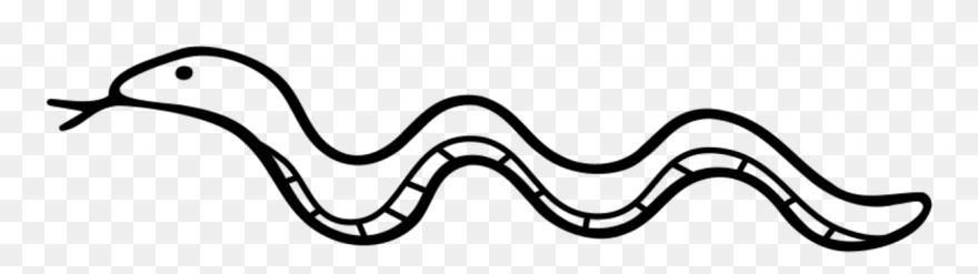 Objective - Long Snake Coloring Page Clipart