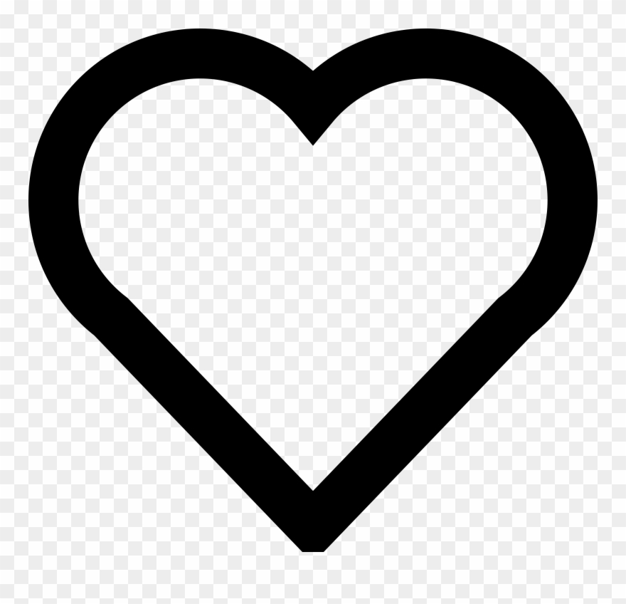 Love Clipart Simple Heart - Favorite Icon - Png Download
