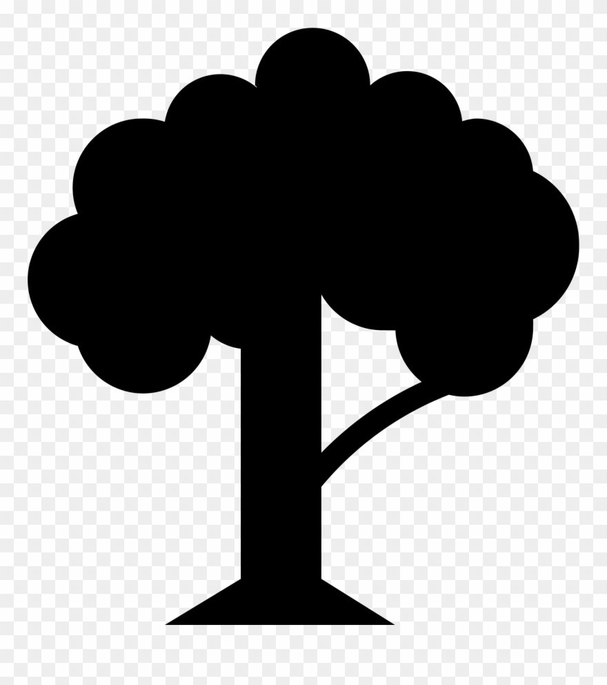 Big Image - Tree Black Clip Art - Png Download