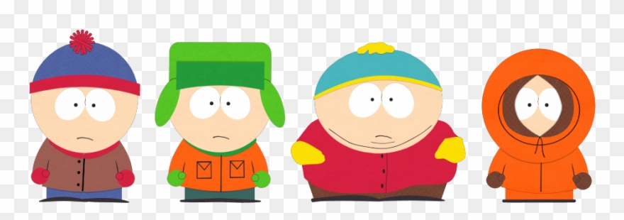 The Boys Gallery South Svg Black And White - South Park Boys Clipart