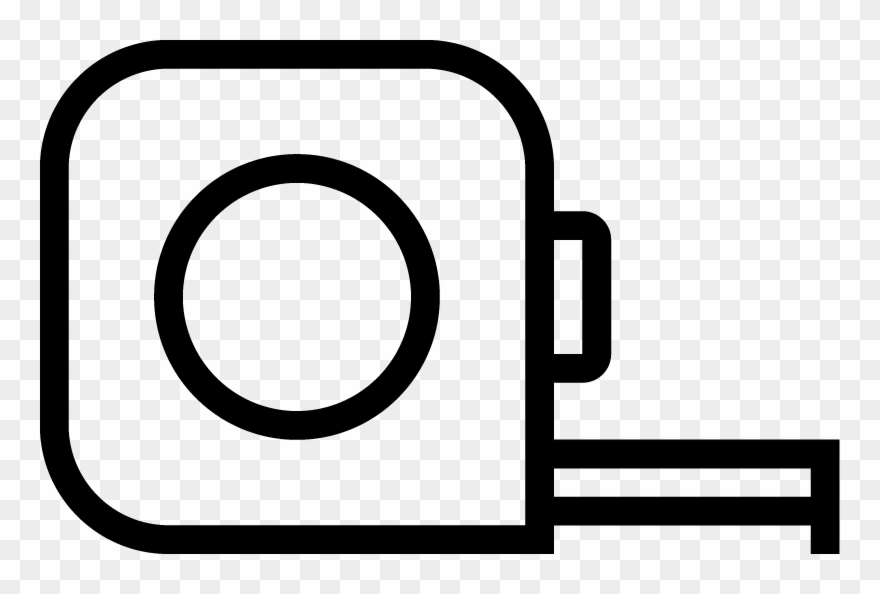 Measure Silhouette At Getdrawings Com Free For - Measurement Tape Icon Png Clipart