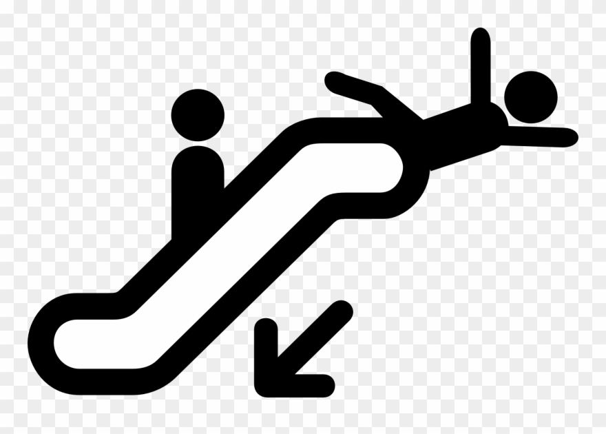 Watch The Gap - Escalator Clip Art - Png Download