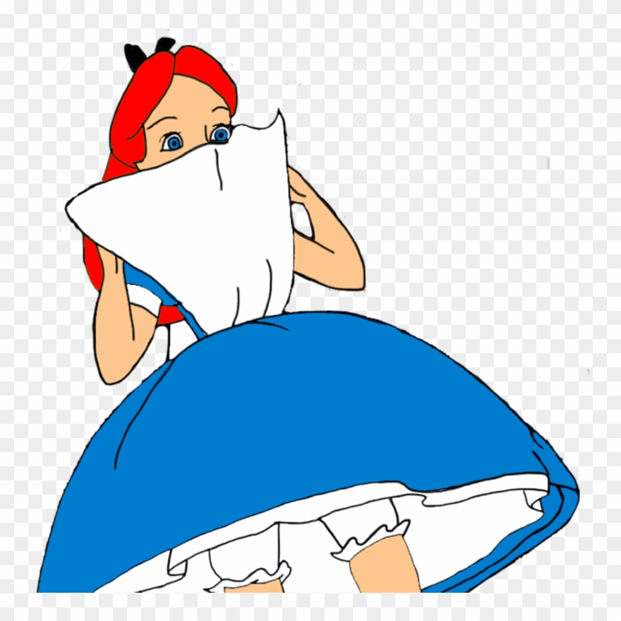 Jpg Black And White Stock Alice With Red Hair - Dress Clipart