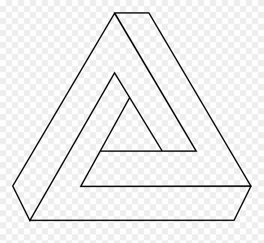 Big Image - Impossible Triangle Vector Clipart