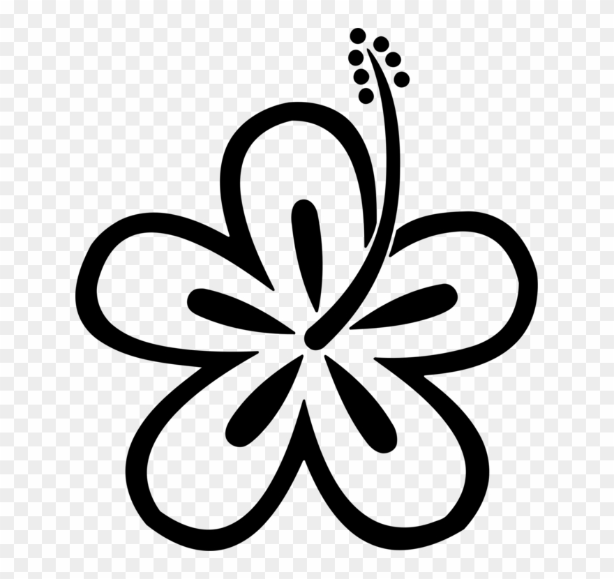 Hawaiian Hibiscus Rosemallows Post Cards Balinea Thermen - Maroon Hibiscus Flower Tote Bag, Adult Unisex, Natural Clipart