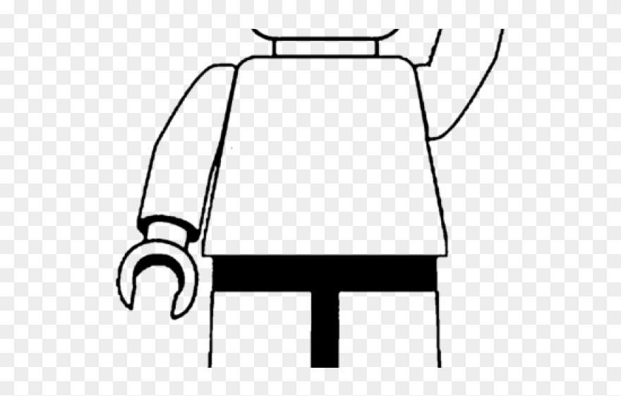 Lego Person Coloring Page Clipart
