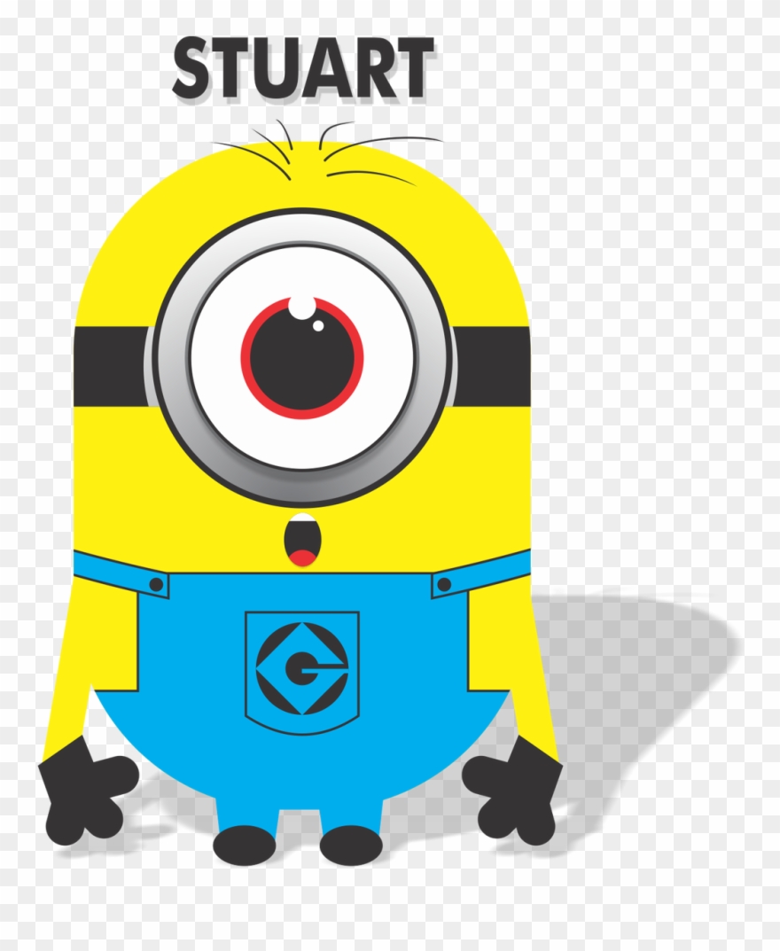 Clipart Black And White Download Minion Stuart Iseng - Gambar Desain Minion - Png Download