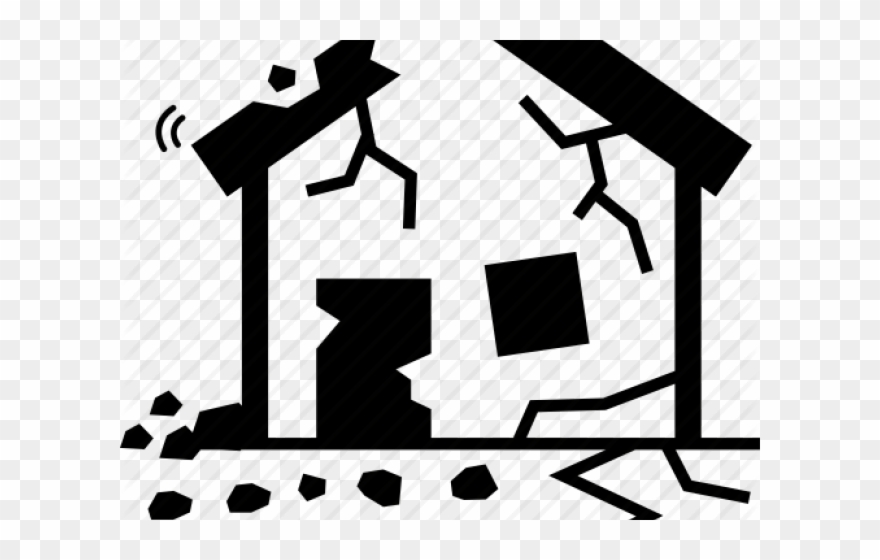 Destroyed For Free - Destroyed House Clipart - Png Download