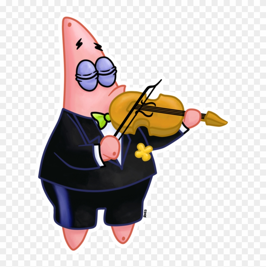 Patrick As A Violinist - Patrick Playing An Instrument Clipart