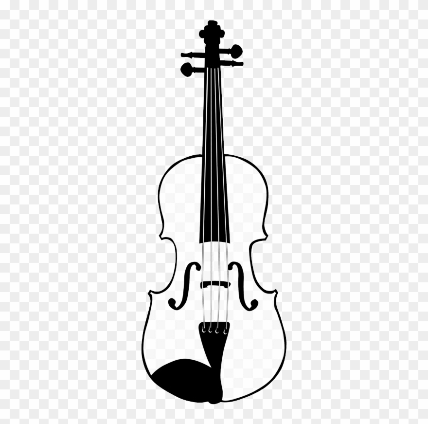 Clip Violin Drawing Bow Clip Art Hand Painted - Violin Drawing Clip Art - Png Download