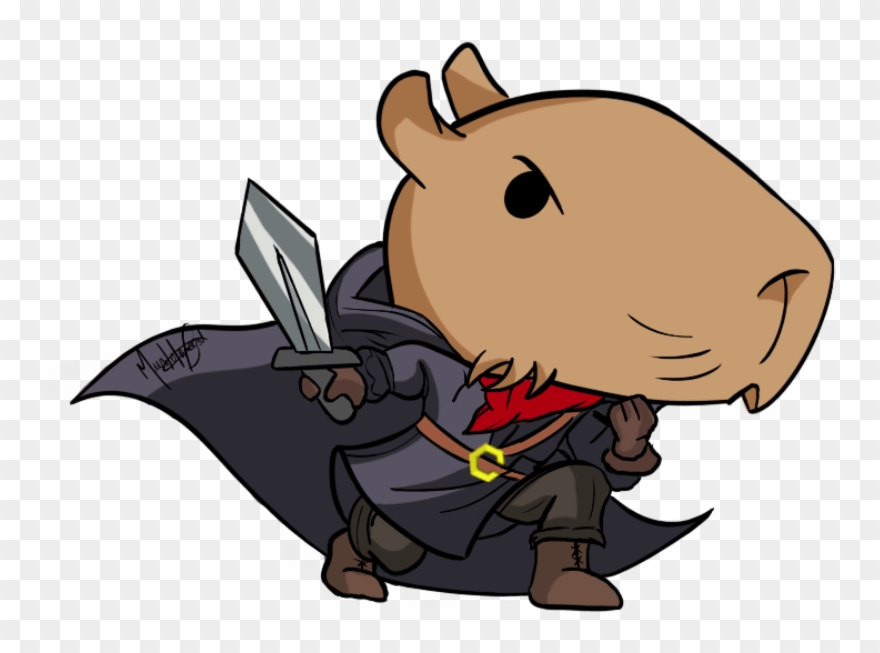 Png Black And White Library Imaginaremos Jogando Com - Capivara Png Clipart