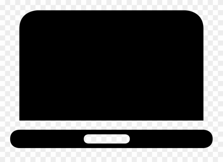 Laptop Svg Black And White Clip Art Library Stock - Laptop Icon White Png Transparent Png