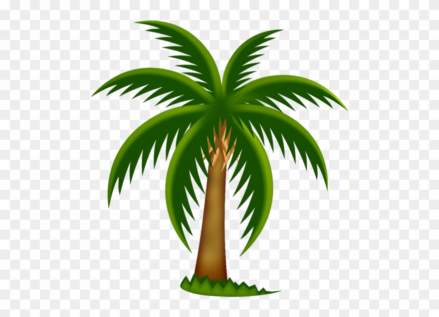 Tropical Palm Trees Clipart Free Clip Art Image Image - Date Tree Clip Art - Png Download