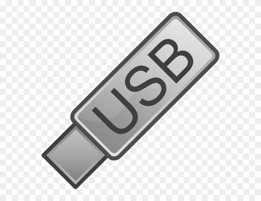Free Vector Usb Flash Drive Icon Clip Art - Flash Drive Transparent Icon - Png Download