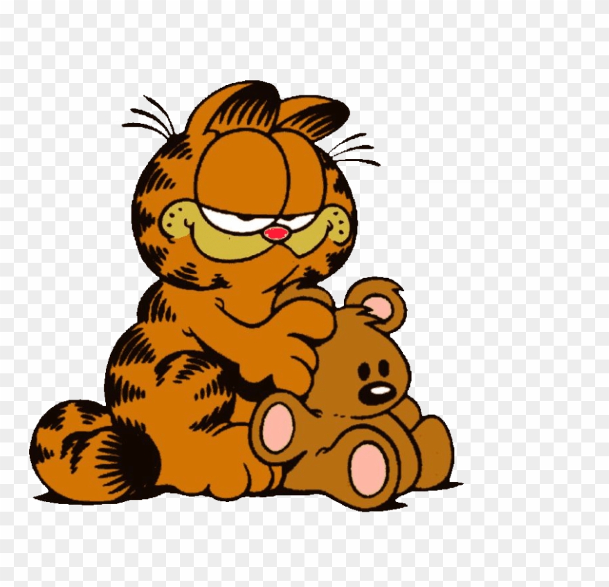 Download - Garfield And Teddy Bear Clipart