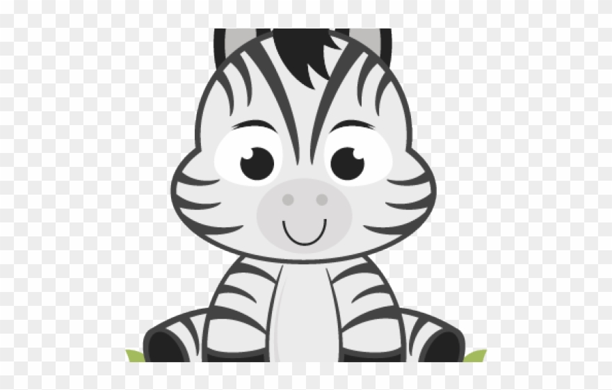 Zebra Clipart Pinterest - Cute Baby Zebra Clipart Free - Png Download