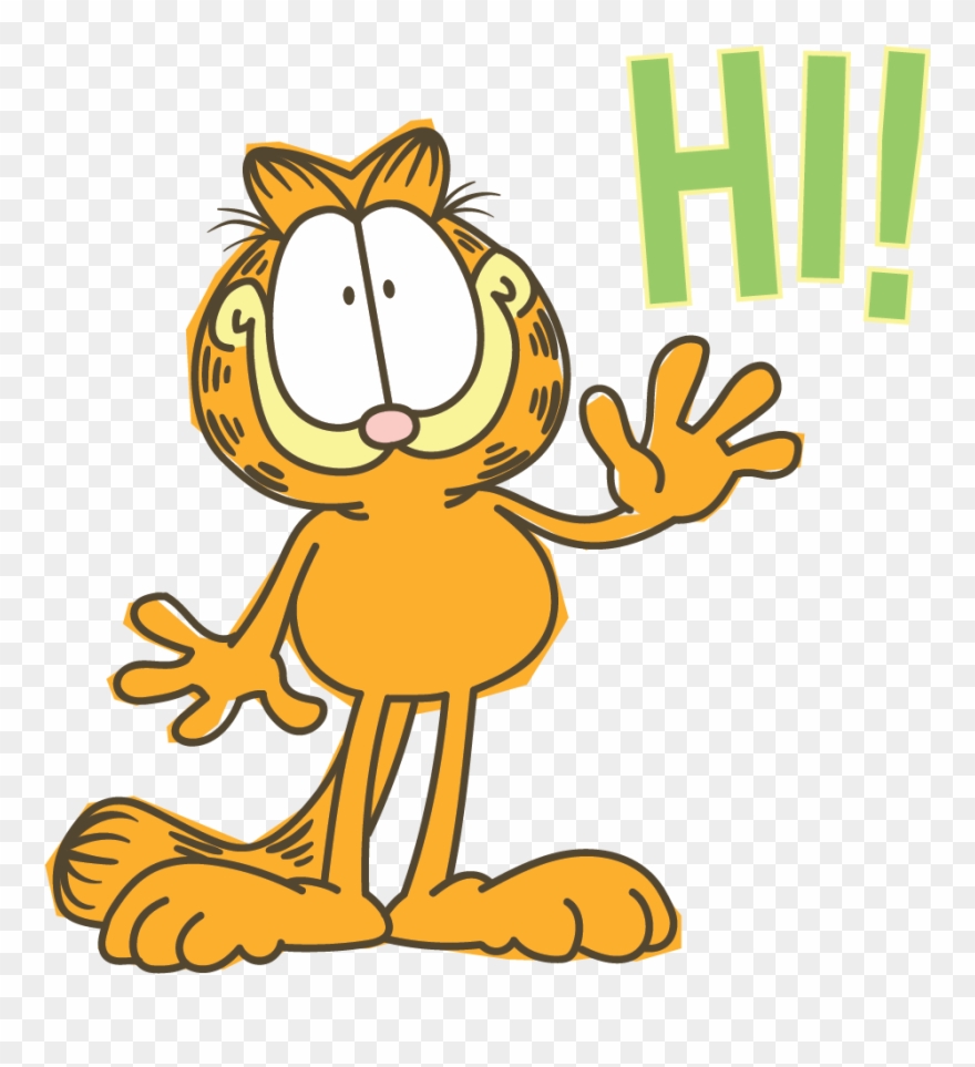 Garfield Line Messaging Sticker - Messaging Apps Clipart