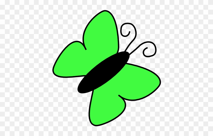 Light Green Butterfly Clipart