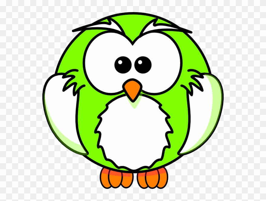 Light Green Owl Clipart Has - Png Download