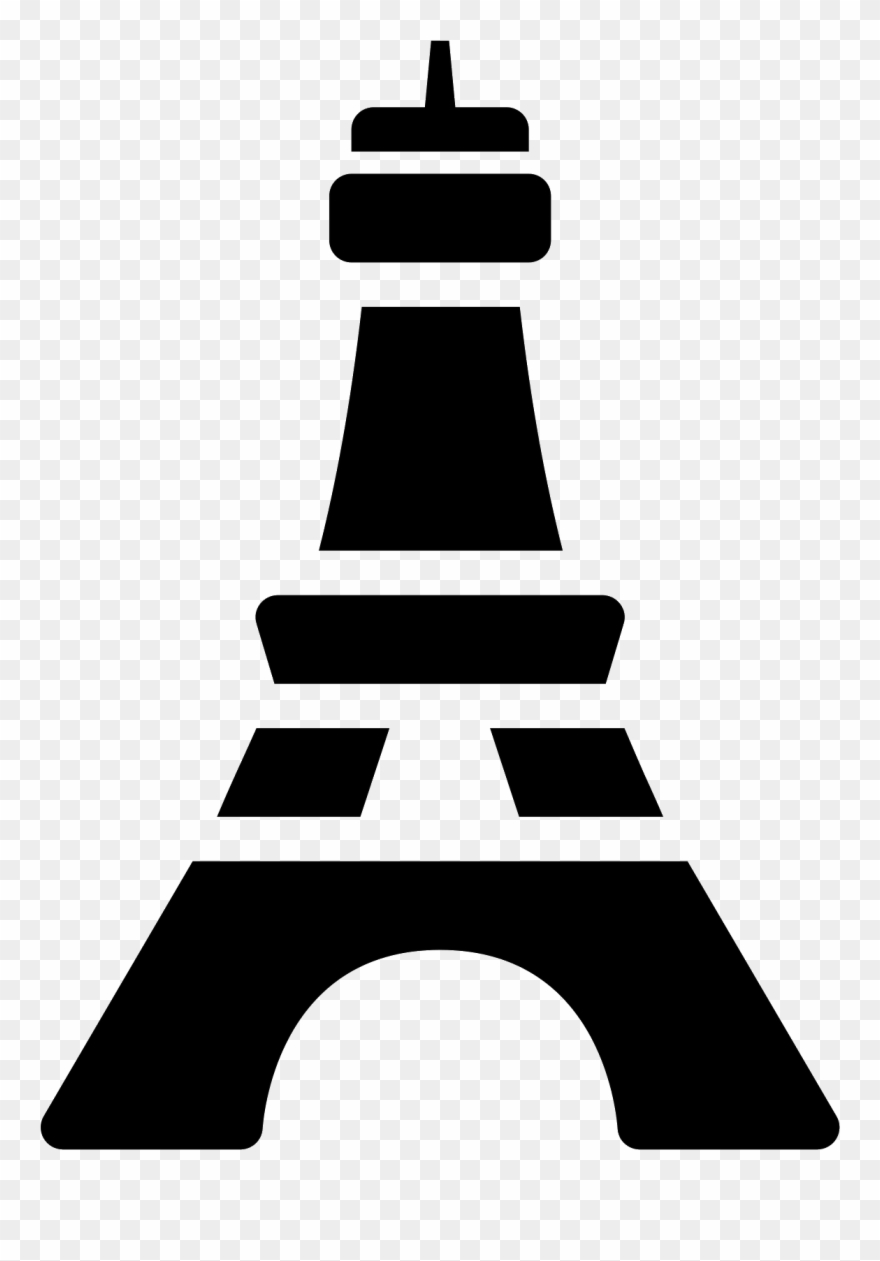 This Icon Represents The Eiffel Tower - Icone Tour Eiffel Clipart