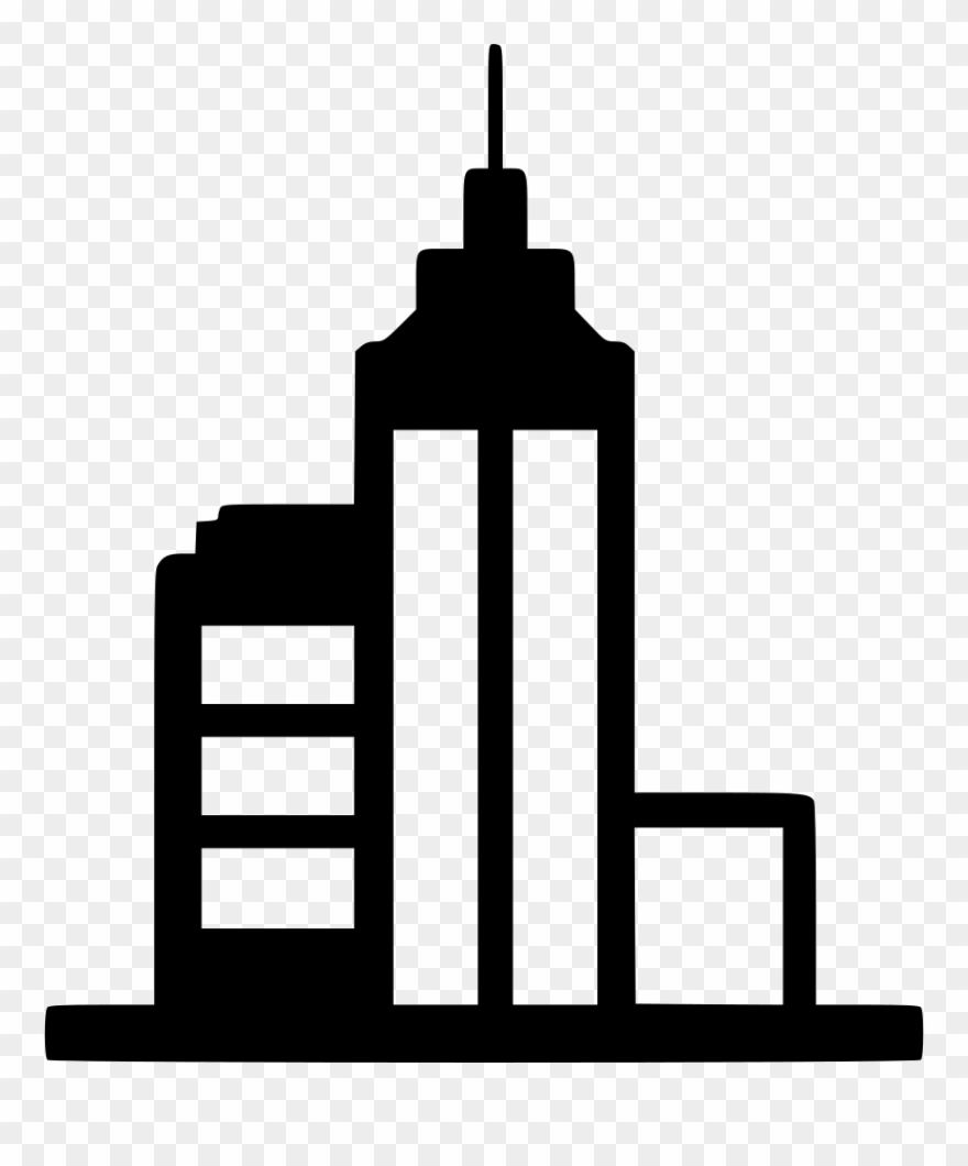 Building Infrastructure Svg Png Free Download Comments - Black And White Infrastructure Clipart Transparent Png