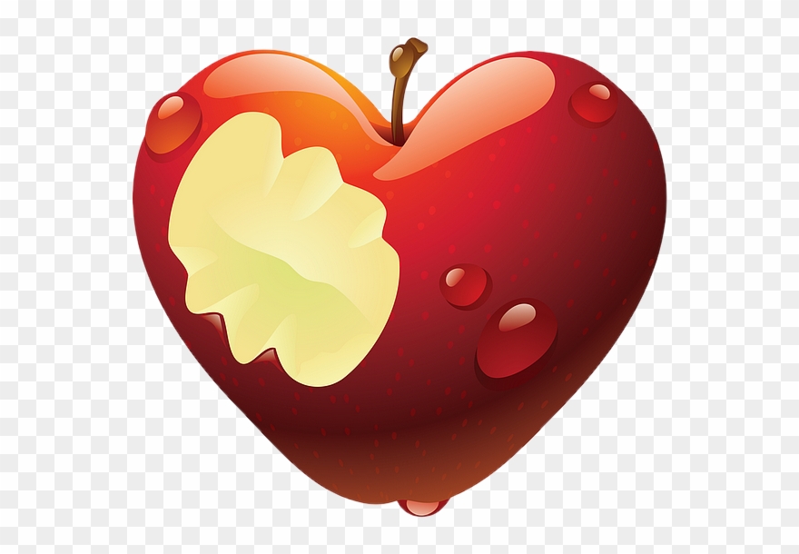 Christine Staniforth ♛༻ - Pomme D Amour En Coeur Clipart