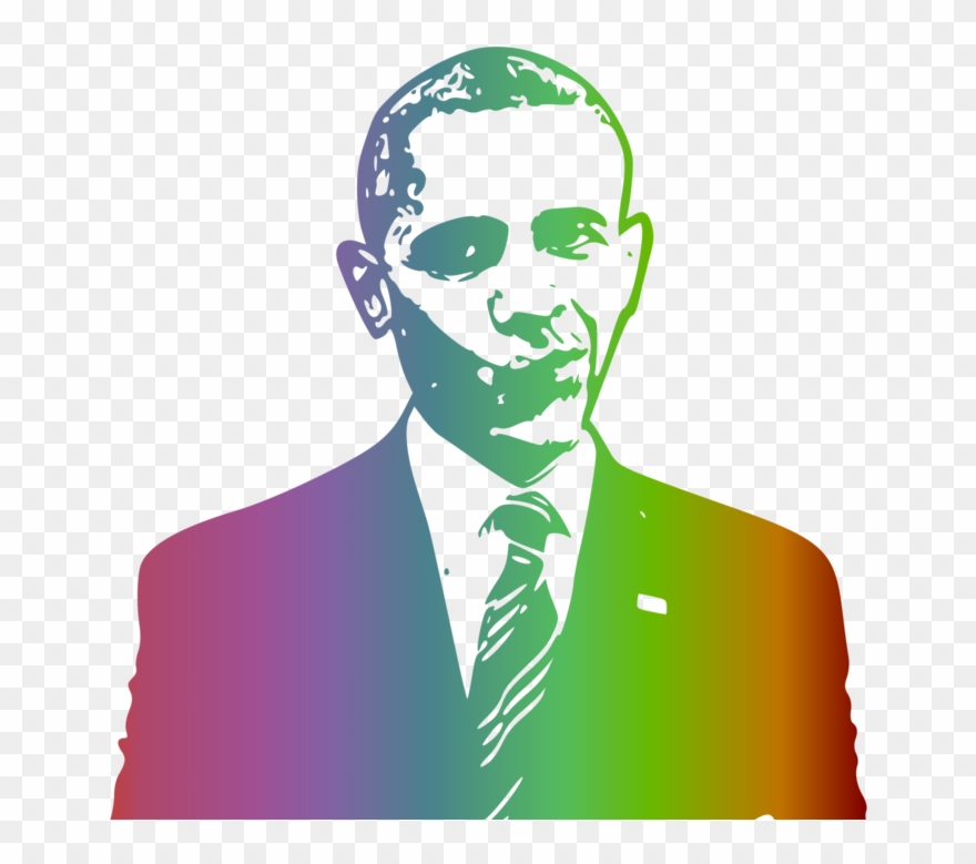 Barack Obama Gay Pride Rainbow Flag Pride Parade - Transparent Png Obama Clipart