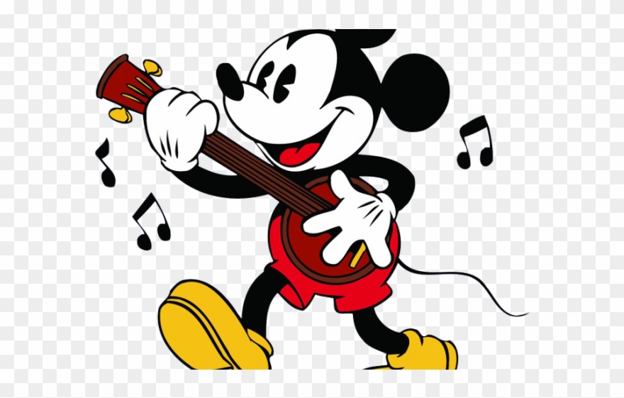 Mice Clipart Musical - Mickey Music - Png Download