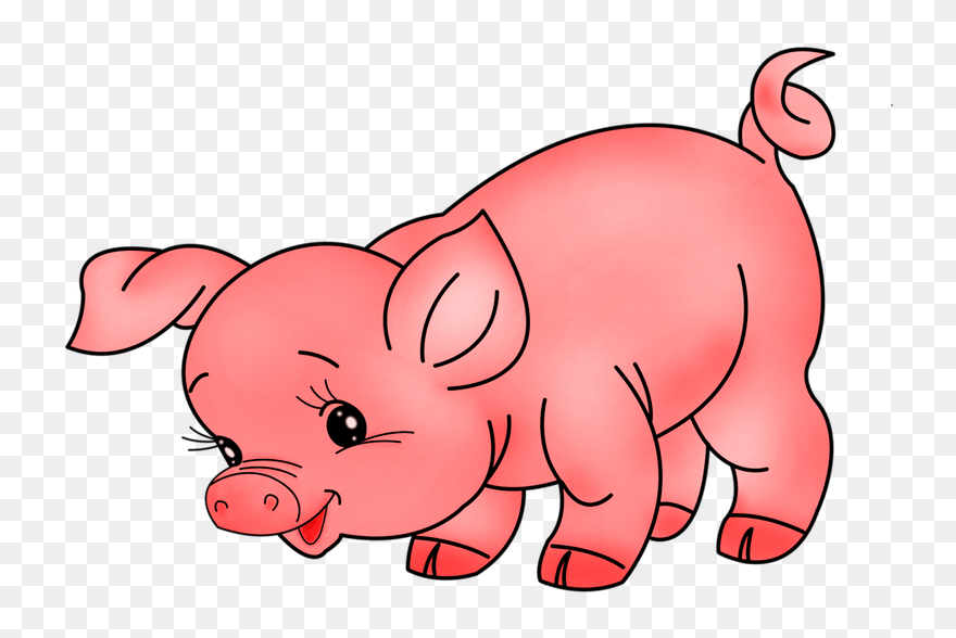 Pig Farm Animals Clipart - Png Download
