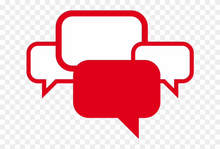 Icon Qualititative Onlineforschung, Sprechblasen - Icon Clipart