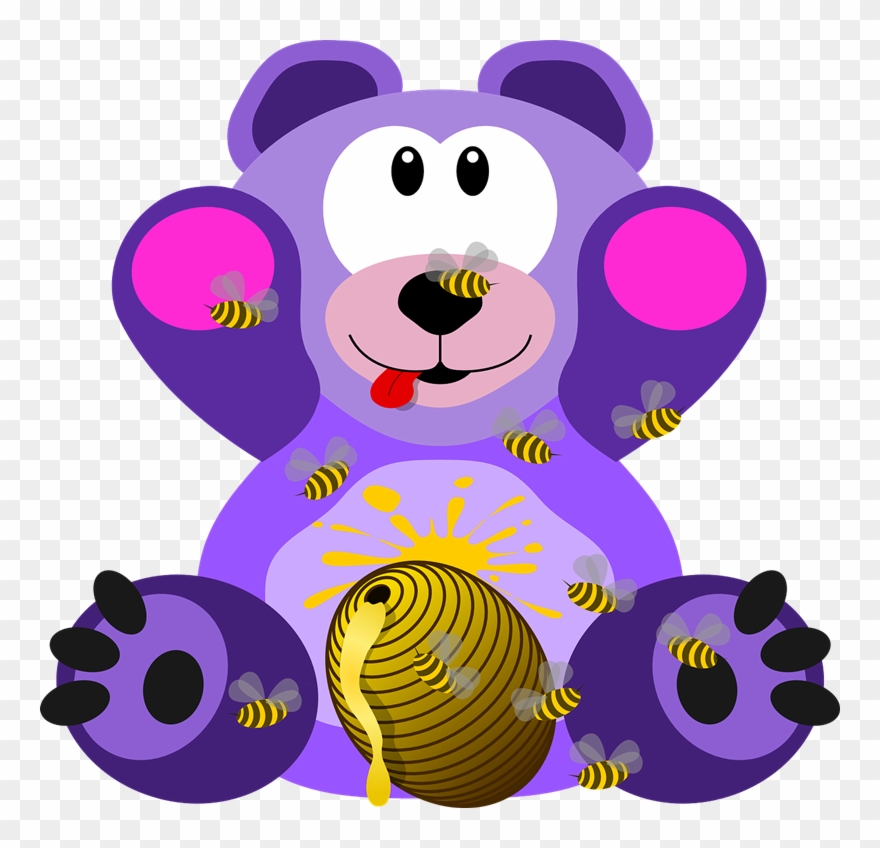 Kostenloses Bild Auf Pixabay - Bear Clipart In Purple - Png Download