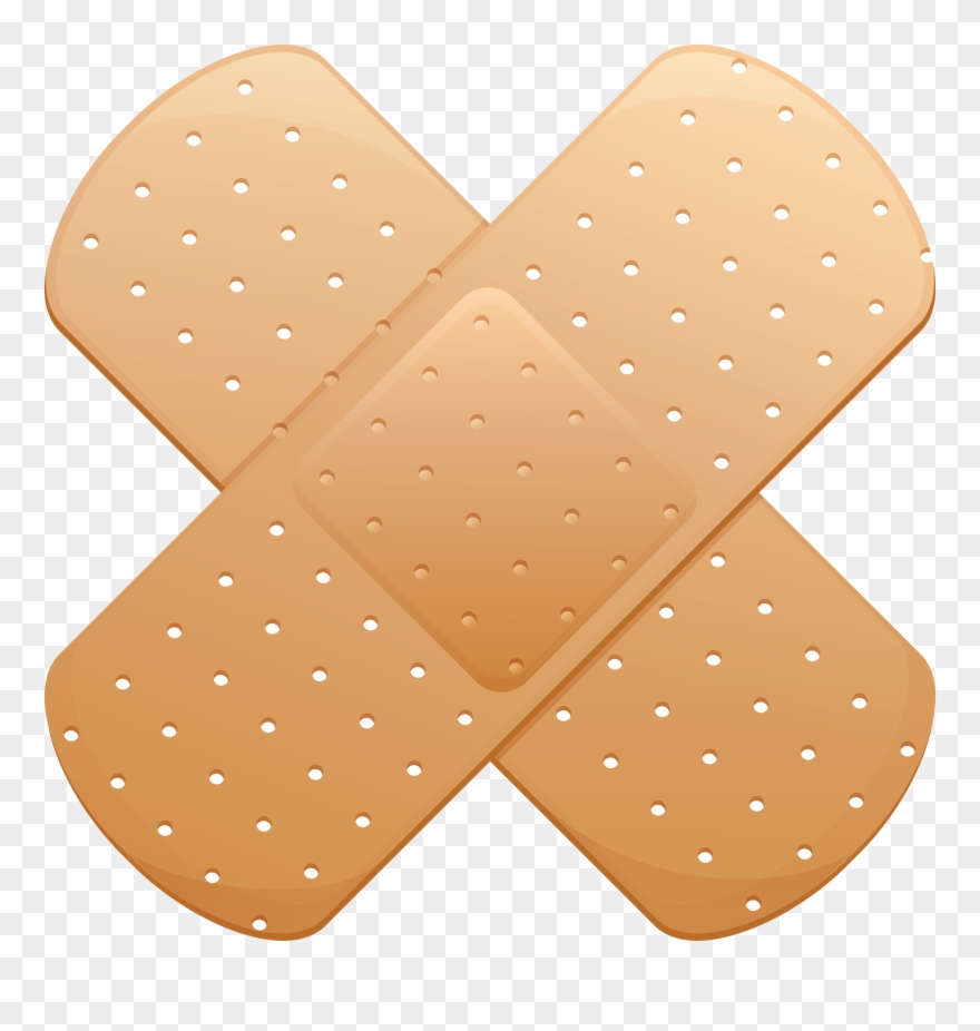 Clip Art Transparent Library Bandaid Clipart Illustration - Transparent Background Bandaid Clipart - Png Download