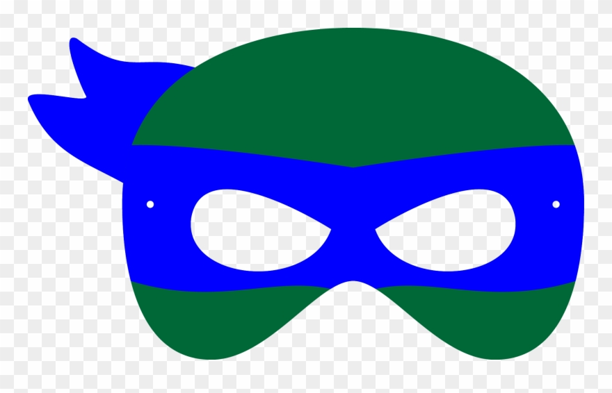 Ninja Turtle Mask Template View Larger - Mascaras De Tortugas Ninja Clipart