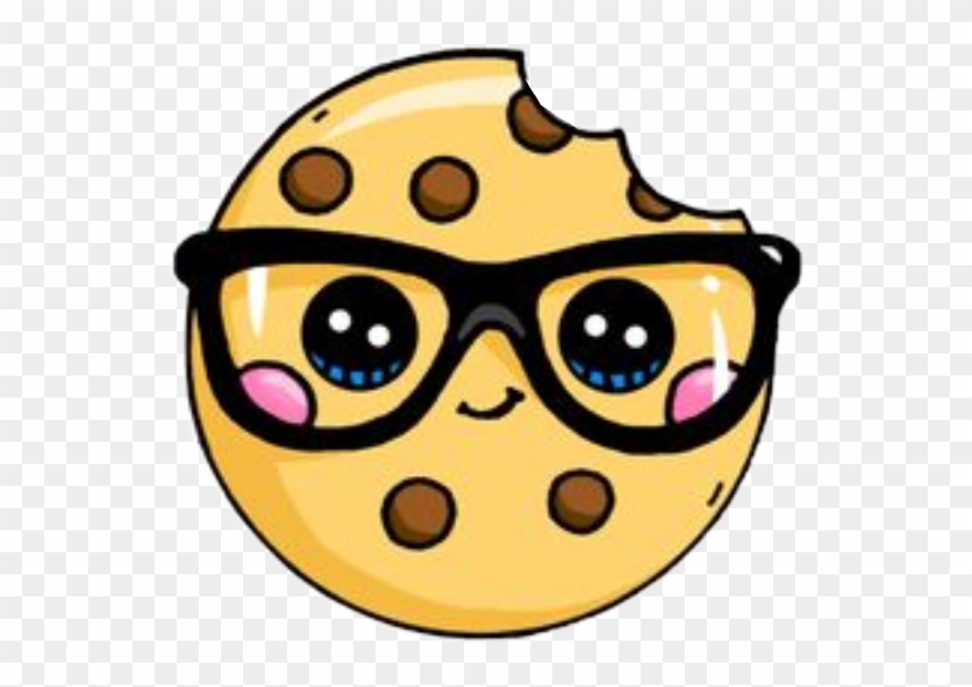 Kawaii Keks Sticker Myown Brille Glubschaugen Freetoedi - Kawaii Cookie Clipart