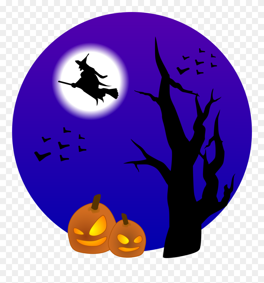 Witch On Broom - Trunk Or Treat Car Registration Form Clipart