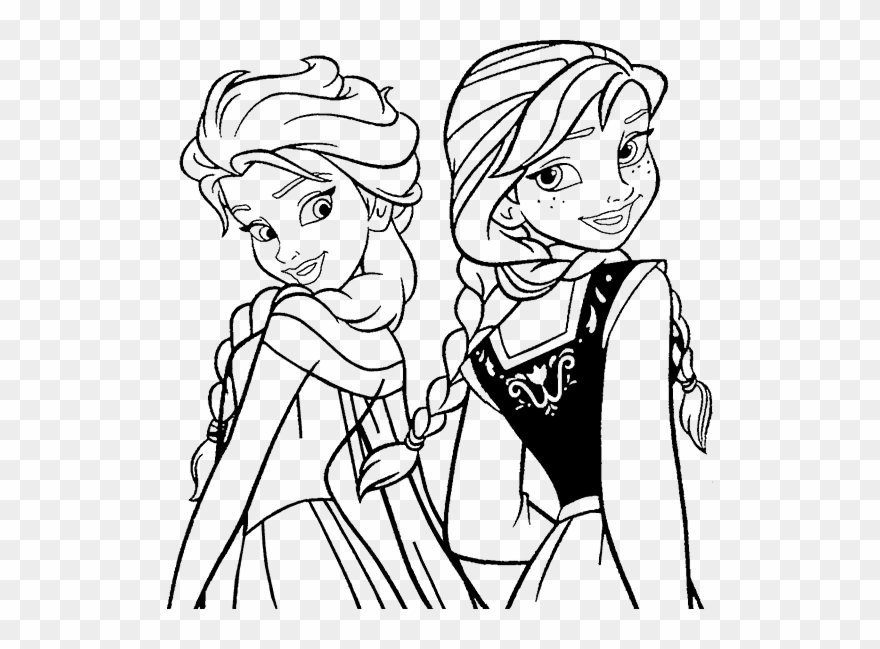 Besuchen - Printable Colouring Pages Frozen Clipart