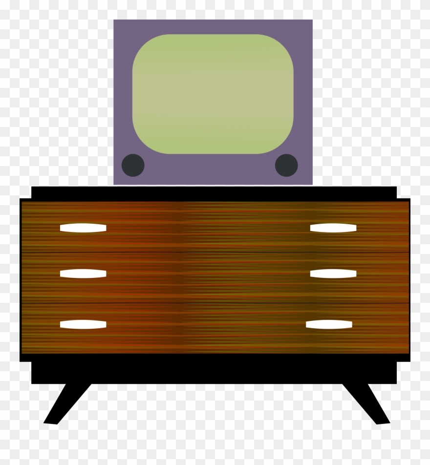 Dresser Clipart Furnature Vector Free Download - Furniture - Png Download