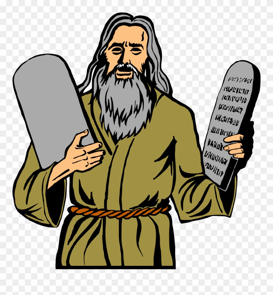 Big Image - Moses 10 Commandments Clipart - Png Download