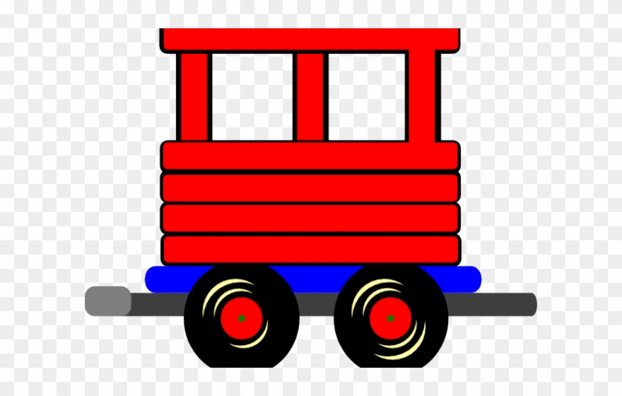 Engine Clipart Line Art - Train Box Car Clipart Png Transparent Png