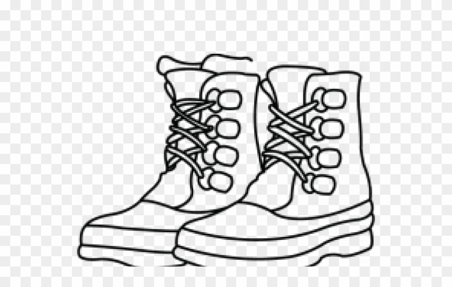Drawn Boots Simple - Draw A Boot Clipart