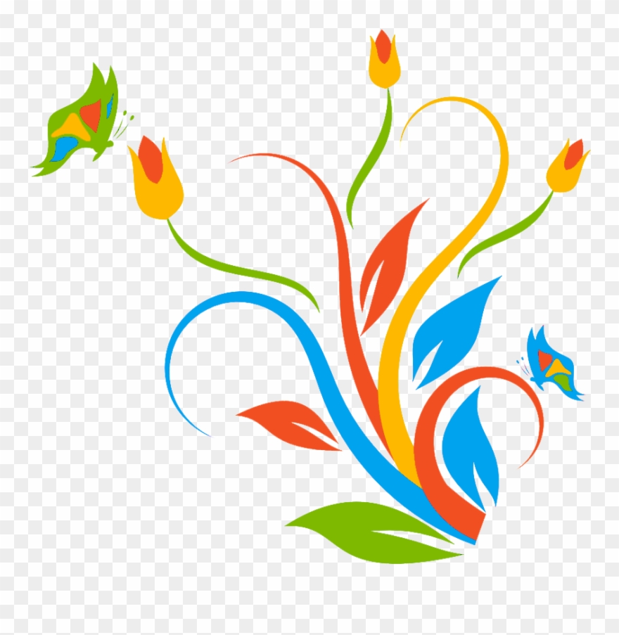 Eclips - Butterfly On A Flower Clip Art - Png Download