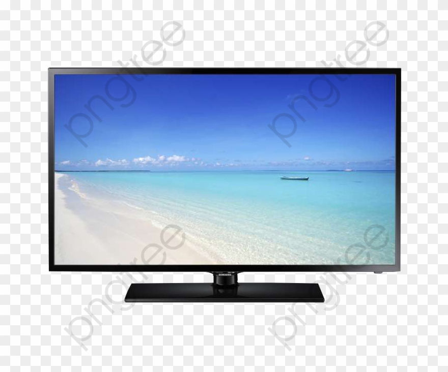 Flat Screen Tv Clipart - Led-backlit Lcd Display - Png Download