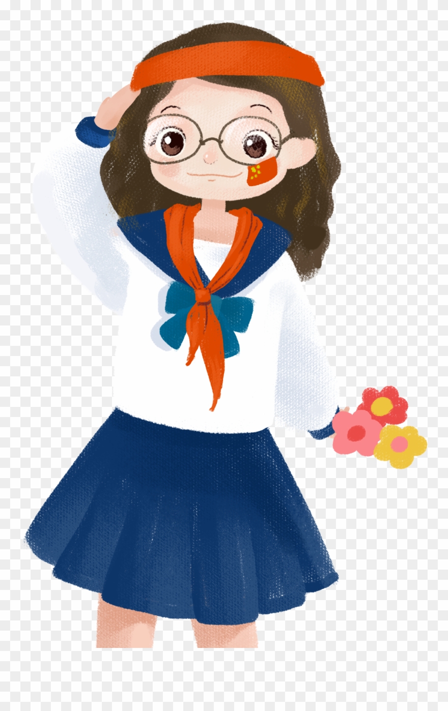 Cartoon Cute Girl Character Png And Psd - ภาพ การ์ตูน เด็ก นักเรียน หญิง น่า รัก Clipart