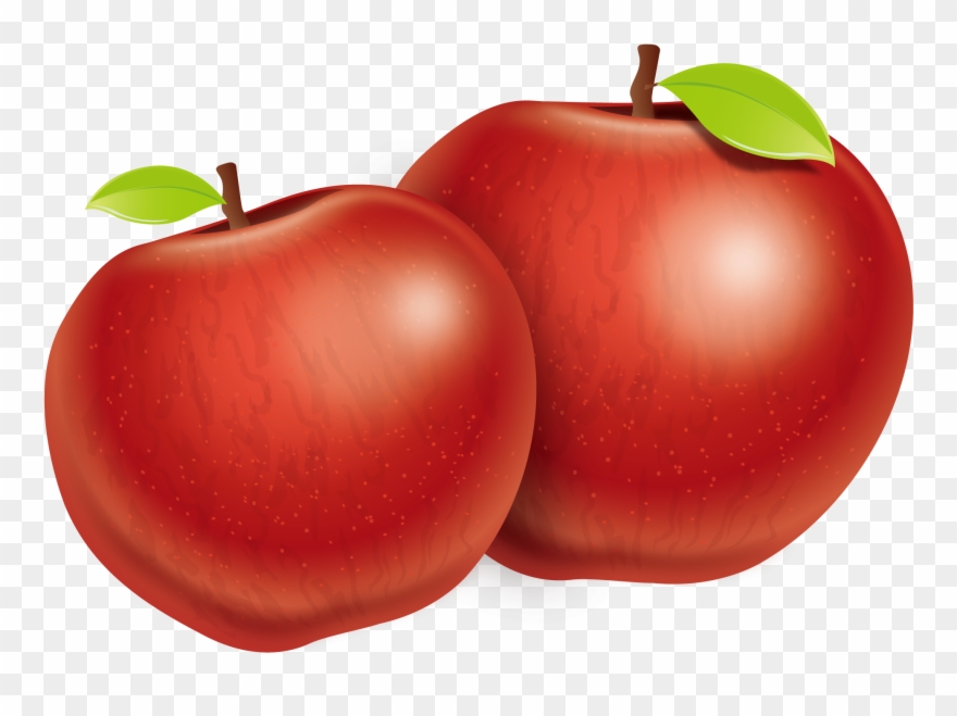 Great Download Tomato Apple Plum Two Fuji Vector Apples - Apple Vector Png Clipart