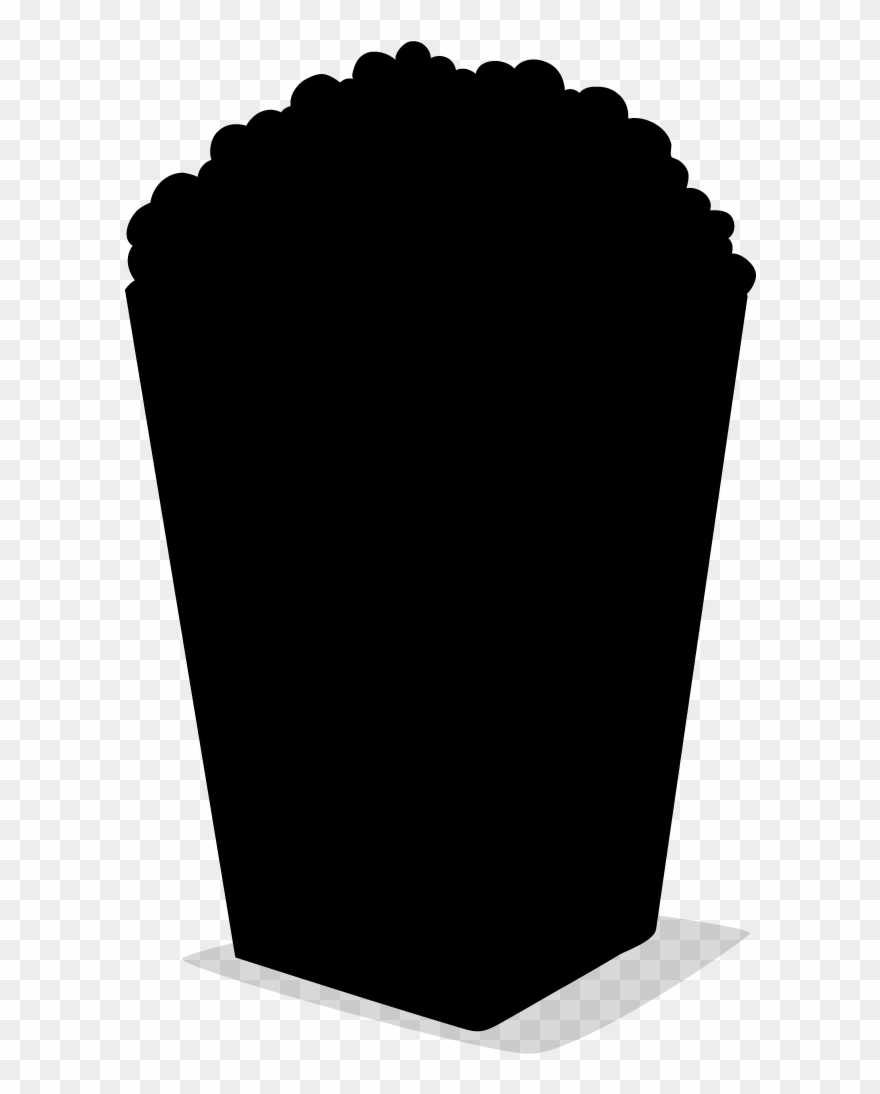 Popcorn Silhouette - - Illustration Clipart